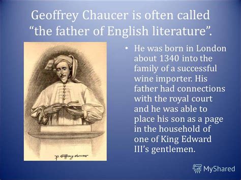 ️ Geoffrey Chaucer Short Biography Geoffrey Chaucer A Short