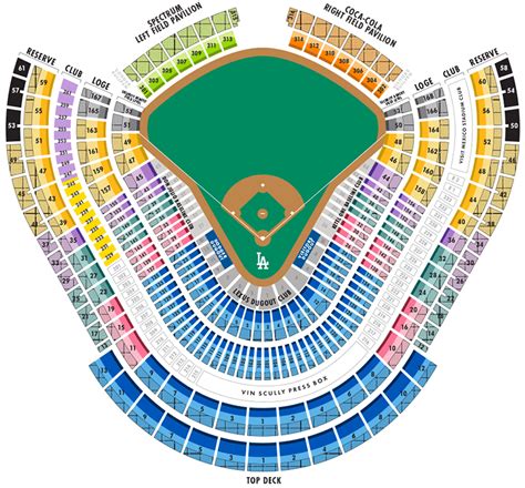 Dodger Stadium Seating Chart With Row Letters And Seat Numbers