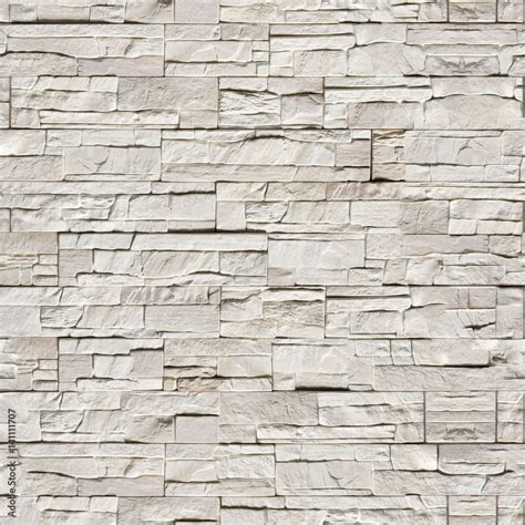 Seamless Texture Wall Light Gray Stone Wild Fence Stock Photo Adobe Stock