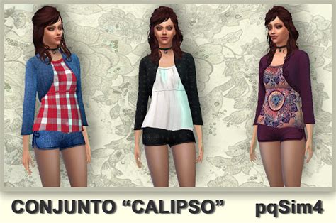 Calypso Set By Mary Jiménez At Pqsims4 Sims 4 Updates
