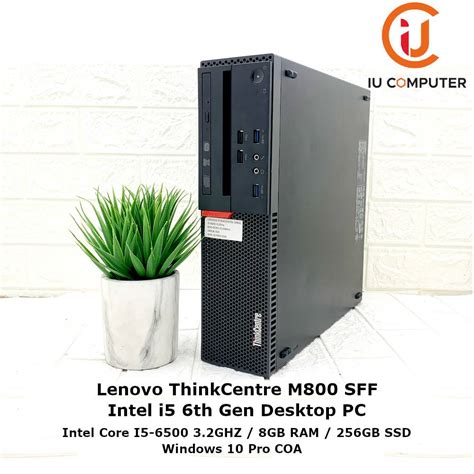 Lenovo Thinkcentre M800 Sff Intel Core I5 6500 8gb Ram 256gb Ssd Used