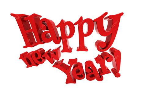 Happy New Year Lettering Isolated Mottoed Year End New Year S Day