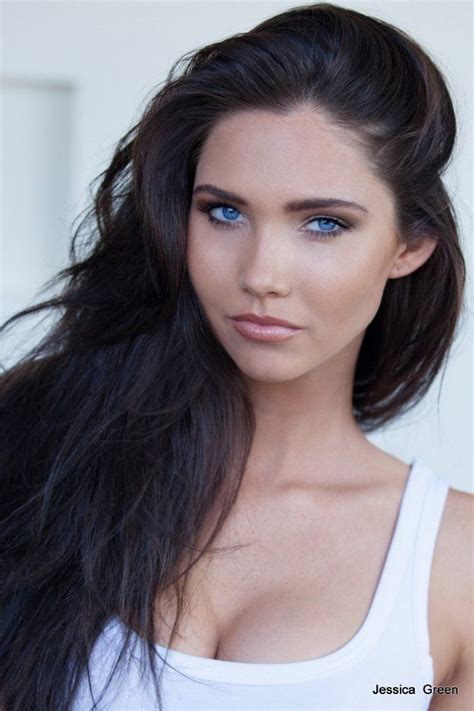 Pictures And Photos Of Jessica Green Dark Hair Blue Eyes Brown Hair