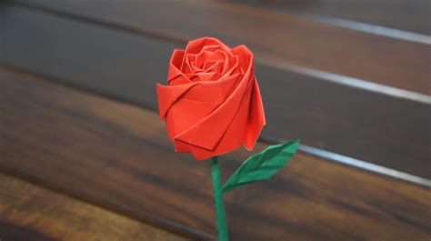 How To Make An Origami Of Rose Origami Rose Tutorial Origami And Example