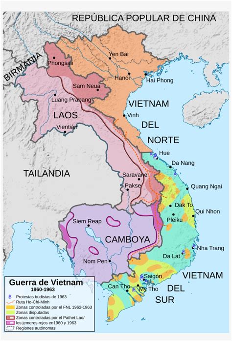 North And South Vietnam War Map