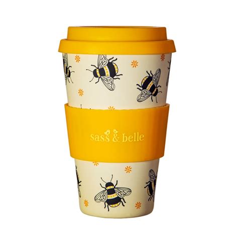 Sass And Belle Busy Bees Bamboo Coffee Cup At Mighty Ape Nz