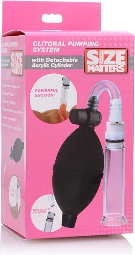Size Matters Clitoral Pumping System With Detachable Acrylic Cyl Bol Com