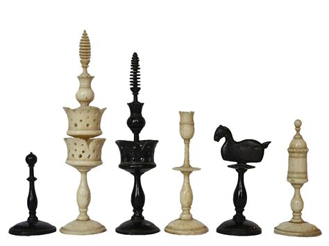Biedermeier Chess Set And Board Circa 1830 Luke Honey Decorative