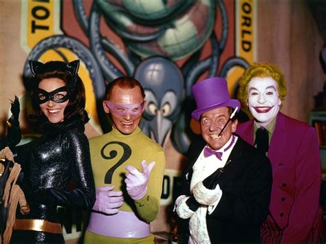 Batman The Movie 1966 — Lee Meriwether As Catwoman Frank Gorshin As The Riddler Burgess