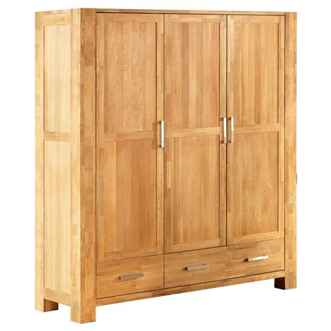 Jeweils 190 cm hoch, 61 cm tief. Kleiderschrank Herkules (3-türig, Eiche, geölt ...
