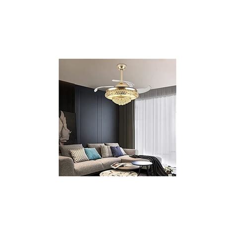 Tfcfl 36inch Crystal Ceiling Fan Led Light Crystal Ubuy India