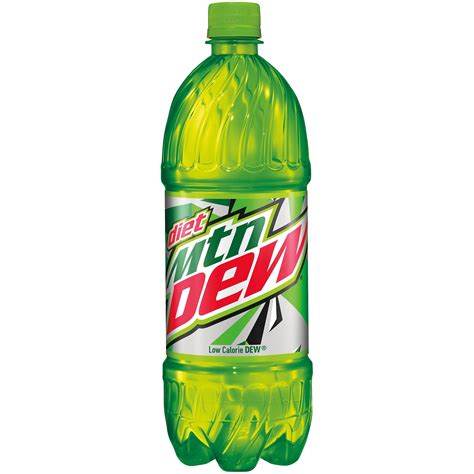 Diet Mountain Dew Citrus Soda Pop 1 Liter Bottle