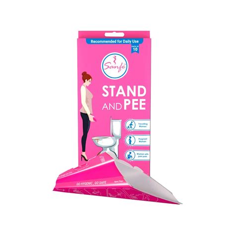 buy sanfe stand and pee disposable female urination funnel packet of 50 online and get upto 60