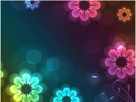 Animated Flower Frame Backgrounds For Powerpoint Templates Ppt