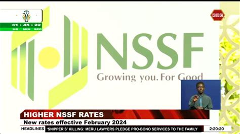 New And Higher Nssf Rates To Be Implemented From Next Month Youtube
