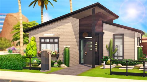 Aveline — Luxurious Tiny House 🎍 1 Bedroom 2 Sims 1 Sims 4 Modern
