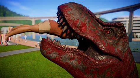 T Rex Indominus Rex Breakout Fight Jurassic World Evolution