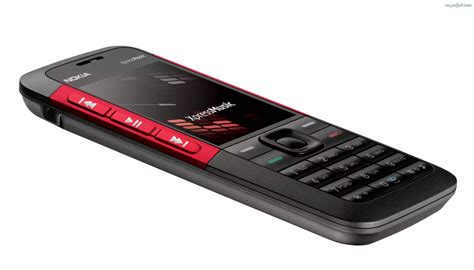 Czarna Nokia 5310 Xpressmusic Czerwona