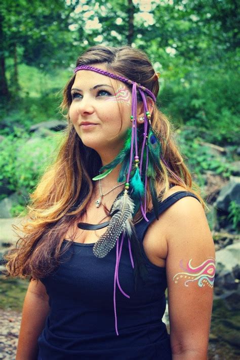 This is the simplest of headbands to make and all this is really required of you is to find an embellishment you love! Neon Nights Festival Hippie headband | Hippie headbands, Headbands, Festival fashion