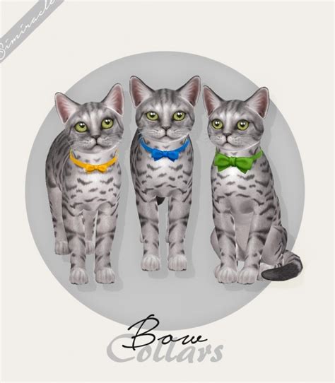 Bow Collars For Cats At Simiracle Sims 4 Updates