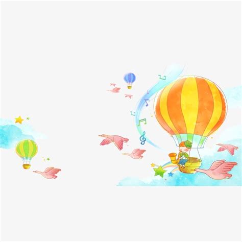 Gambar belon udara panas hitam putih. Kartun Panas Udara Belon Kanak Kanak Meniup Instrumen ...