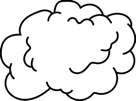 Cut Out Printable Cloud Template