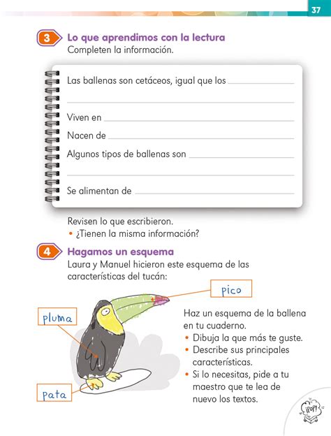 Lengua Materna Español Primer Grado 2020 2021 Página 37 De 225