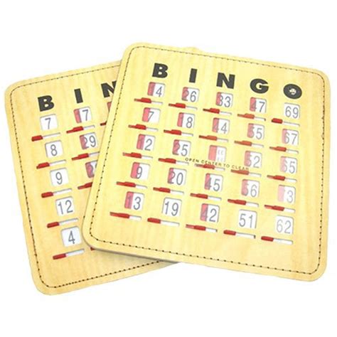Bingo Cards 6 Ply Quick Clear Shutter Cards Tan 10 Pack