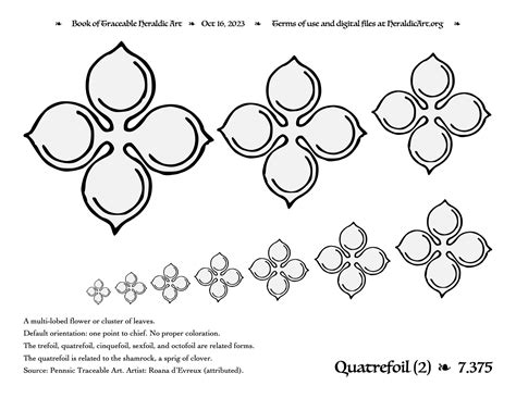 Quatrefoil Traceable Heraldic Art