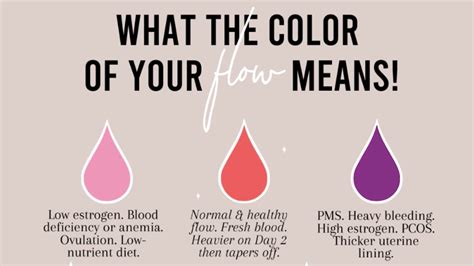 What Does The Color Of My Period Blood Mean The Meaning Of Color Gambaran