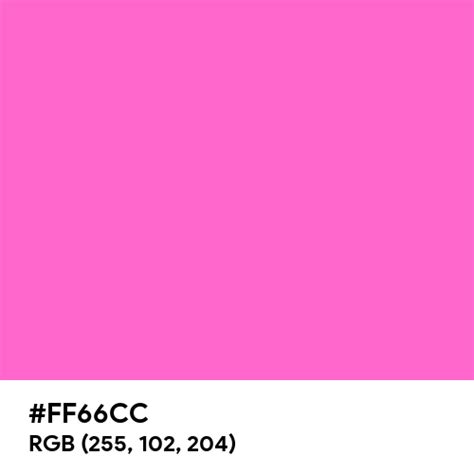Rose Pink Color Hex Code Is Ff66cc