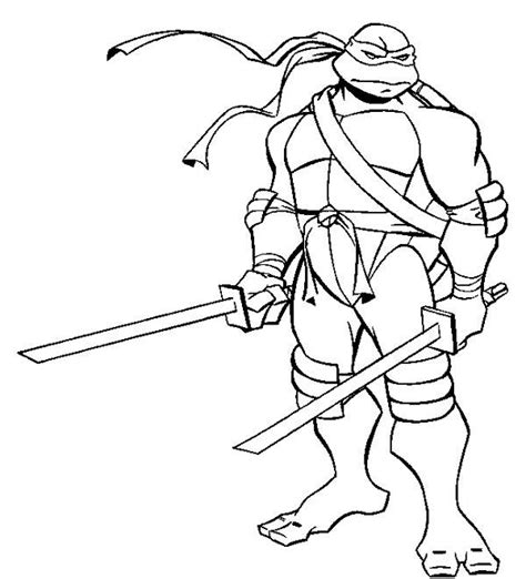 Baby Ninja Turtle Coloring Pages At Free Printable