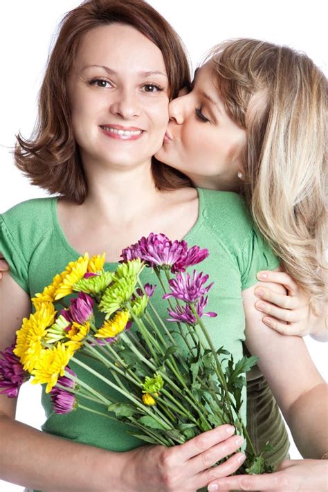 Mother And Daughter Celebrating Mother S Day Stock Photo Image Of