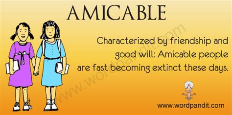 Meaning Of Amicable
