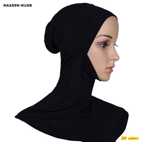 Women Muslim Inner Hijabs Modal Soft Ninja Cap Hijab Fashion Design 20 Color Under Islamic Caps