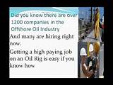 Oil Rig Jobs Images