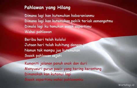 Contoh Puisi Kemerdekaan Indonesia Singkat Untuk Hut Ri Ke Images And Photos Finder