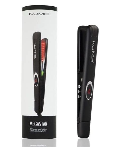 Complete with a digital temperature display + control on the base, with an. NuMe Megastar Hair Straightener (Black) | Hair tools, Pure ...