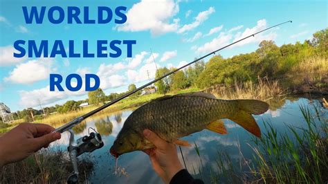 Worlds Smallest Fishing Rod Challenge Youtube