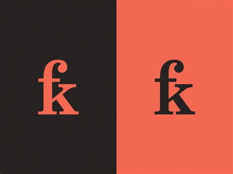 Monogram Fk By Yuri Kartashev Design Popular Dribbble Shots Letter