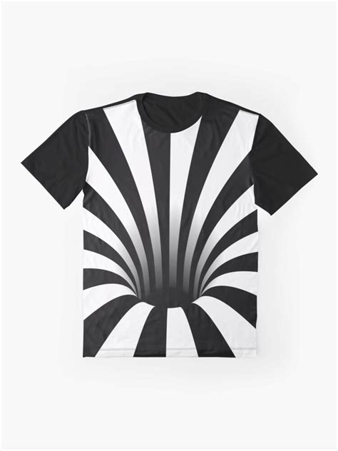 Optical Illusion Black Hole Lines Blackwhite T Shirt For Sale By