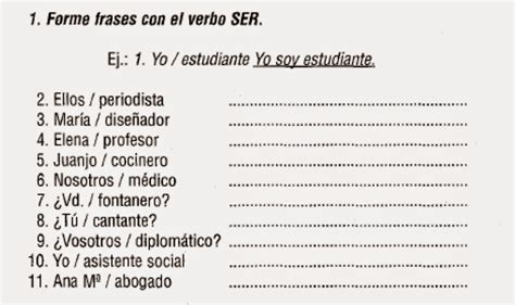 ¡aprende Español El Verbo Ser Presente A1