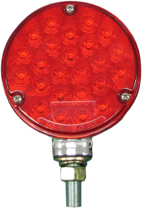 Led Stop Turn Tail Single Face Round Pedestal Red Bulk Pack