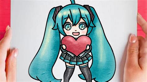 How To Draw Miku Hatsune Step By Step Easy Youtube