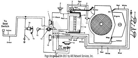 Mtd ''a'' series manual online: MTD 147-806-190 GT-1810 (1987) Parts Diagram for Electrical System