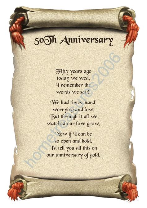 Th Anniversary Poems