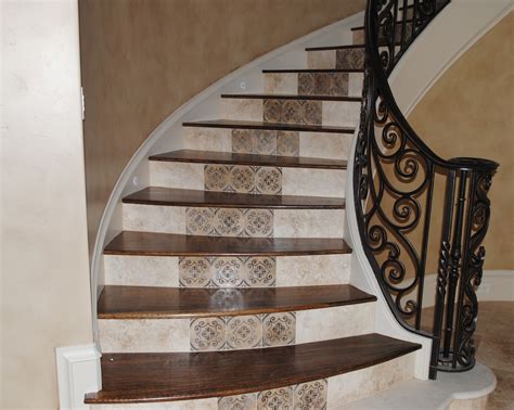 Staircase Stone Risers Shelton Tile