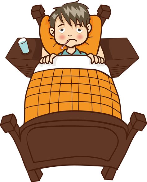 Child Body Temperature Transprent Png Free Human Being Sick Cartoon