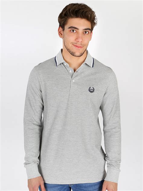 Long sleeve polo shirt-in Polo from Men's Clothing on Aliexpress.com