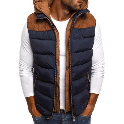 Zogaa Winter Men Coat Vest Men Warm Cotton Sleeveless Jacket Casual